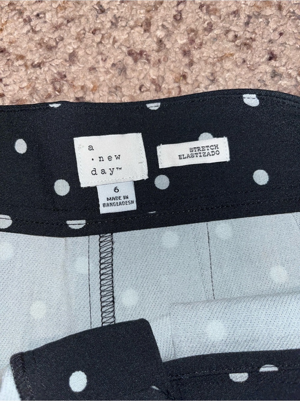 a new day Black with White Polka Dot Women’s High-Rise Shorts - Picture 6 of 8